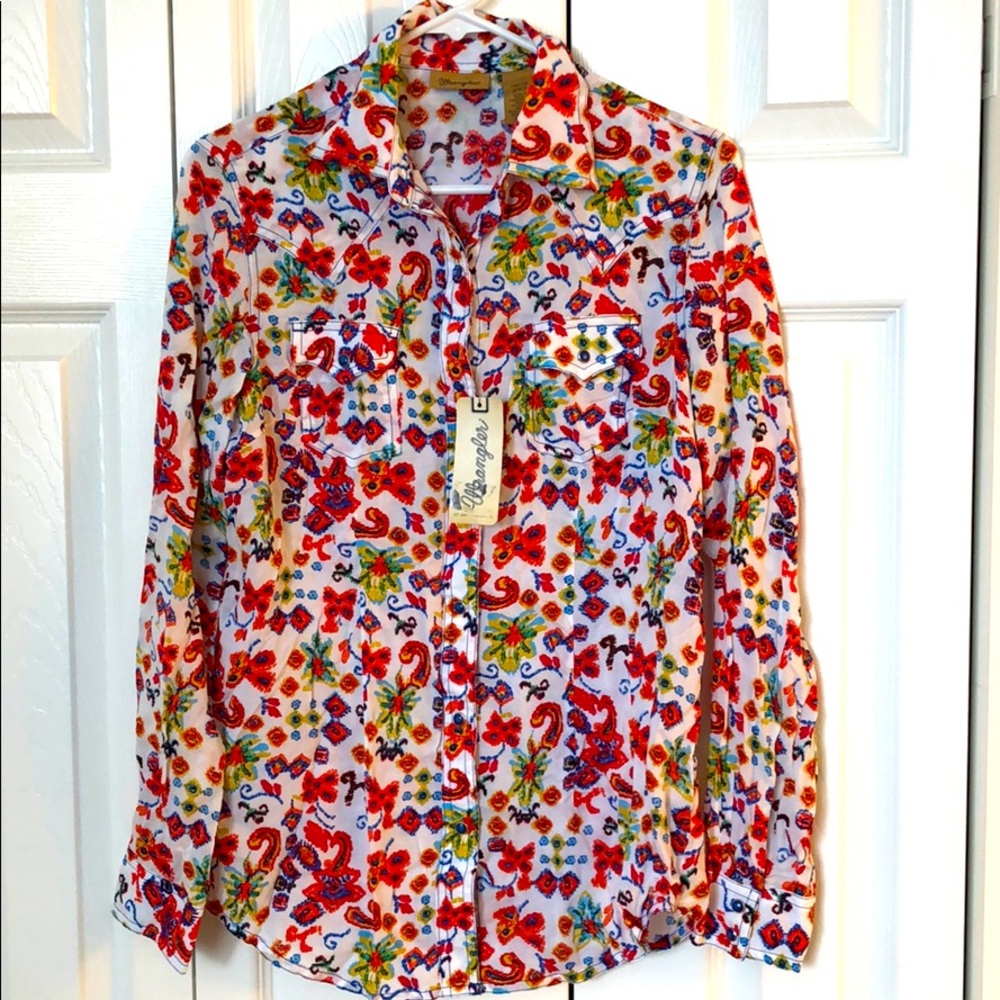 Floral button down long sleeve